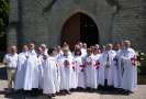 CHAPITRE DANS L'EGLISE DU VILLAGE D'HUGUES DE PAENS JUIN 2014